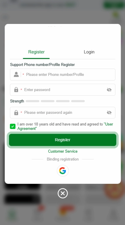 75PAK Registration & Login