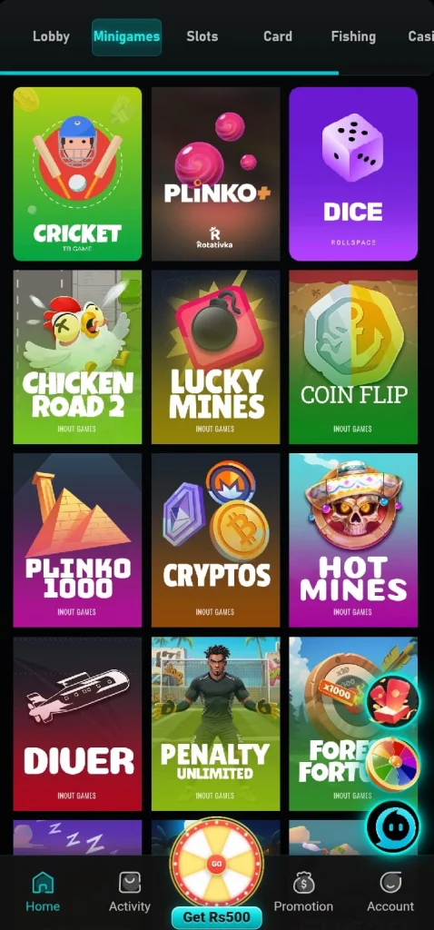 77PKR Different Games