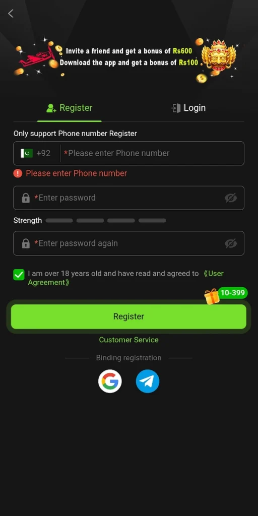 VK999 Register & Login